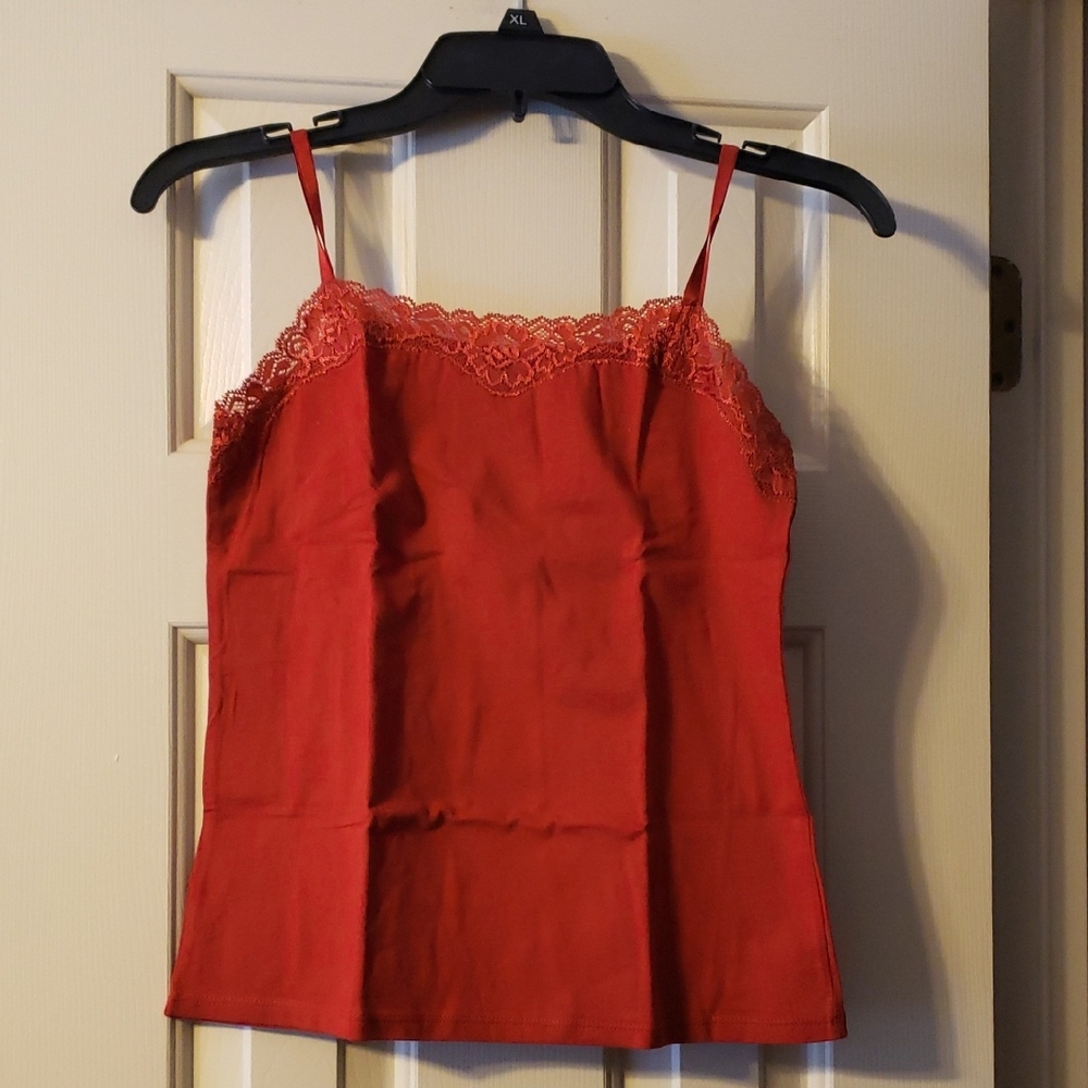 Ann Taylor Petite Red Cami Size SP NWT